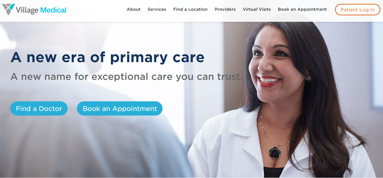 Village Medical website